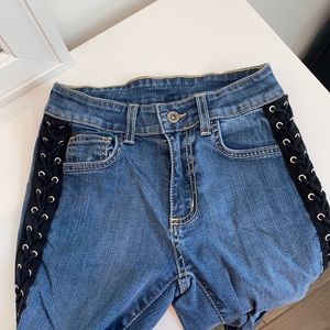 CARMAR size 24 Lace-UP Jeans